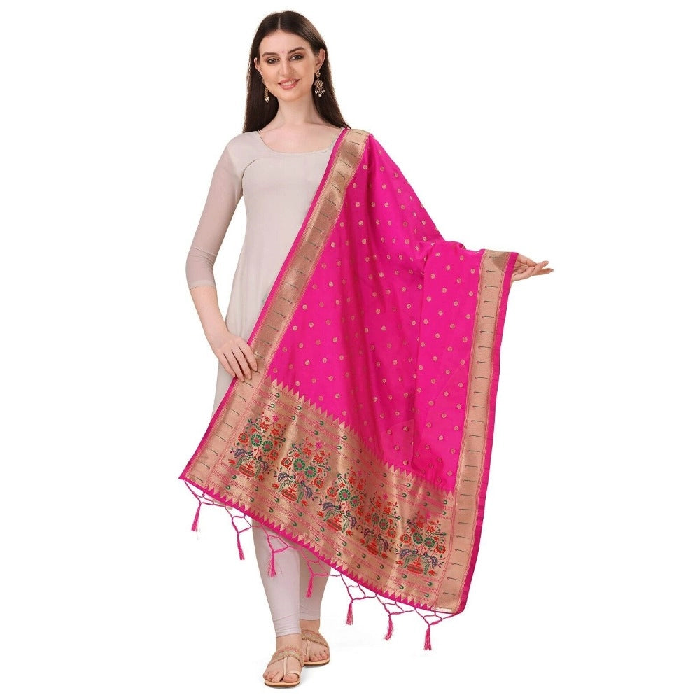 Ranili Silk Pure Zari Weaving Duppatta