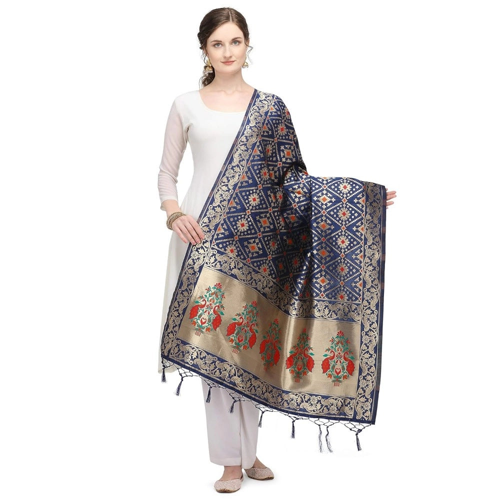 Ranili Silk Pure Zari Weaving Duppatta