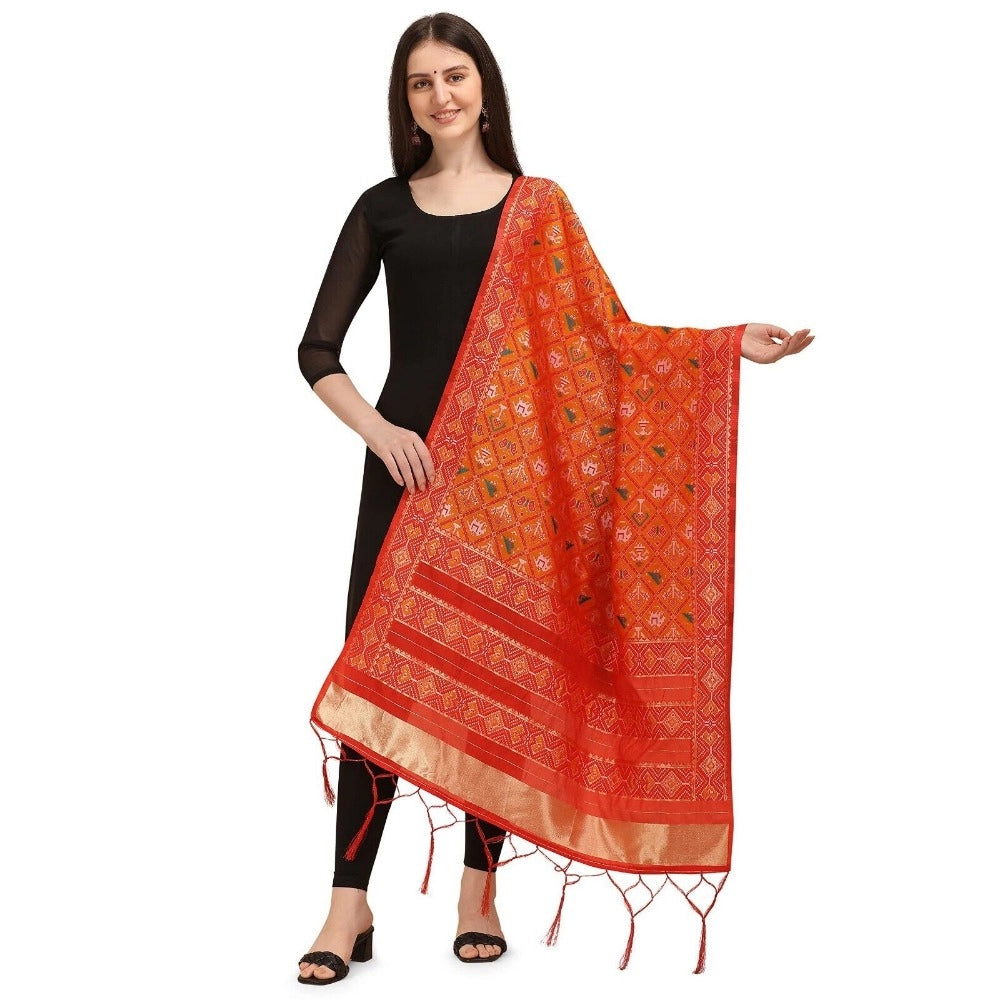 Ranili Silk Pure Zari Weaving Duppatta