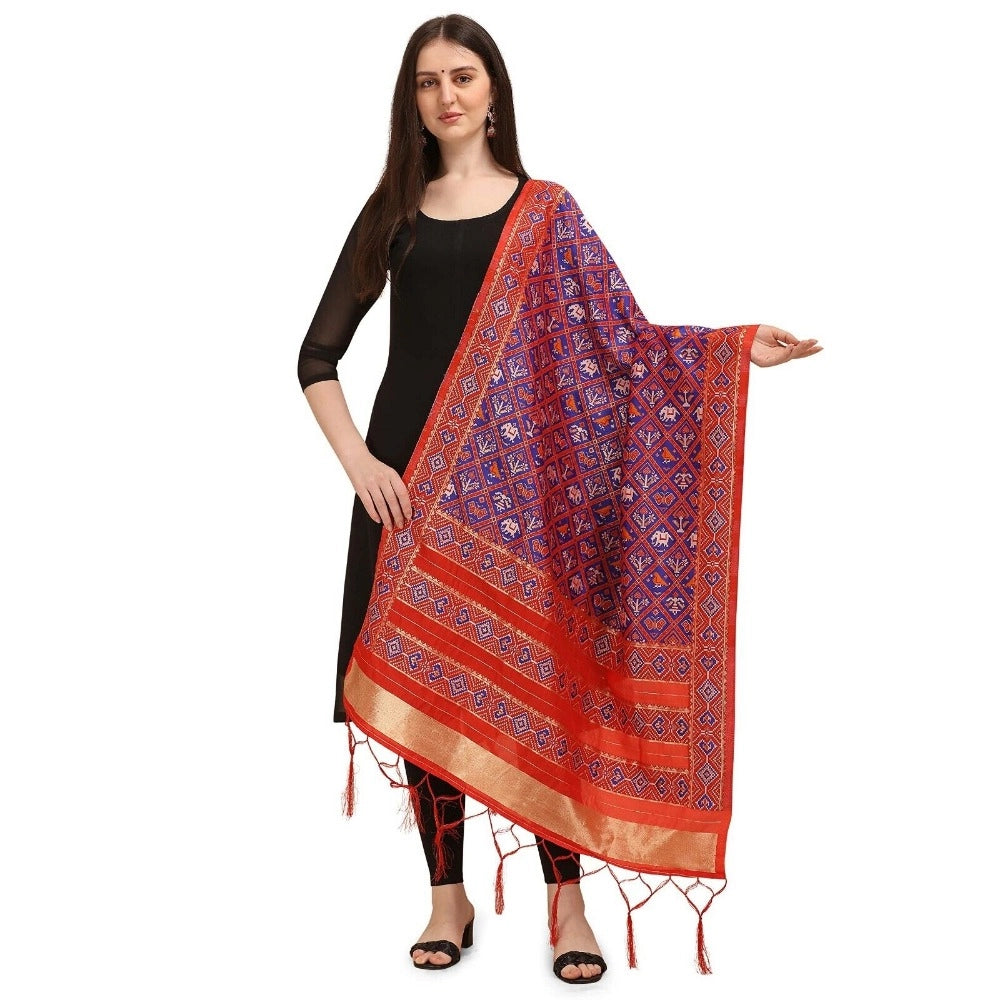 Ranili Silk Pure Zari Weaving Duppatta