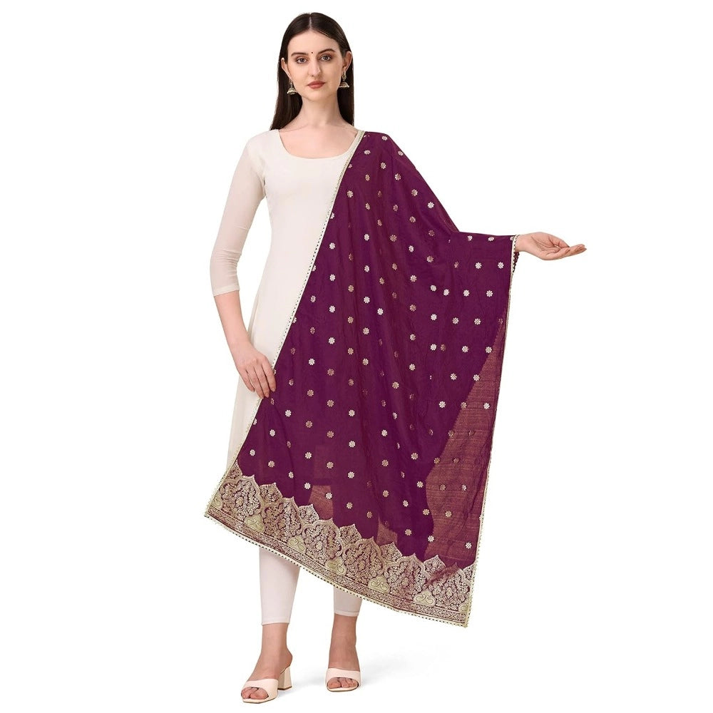 Ranili Silk Pure Zari Weaving Duppatta