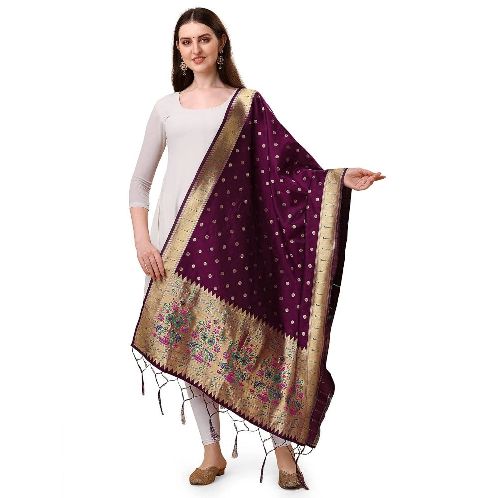 Ranili Silk Pure Zari Weaving Duppatta