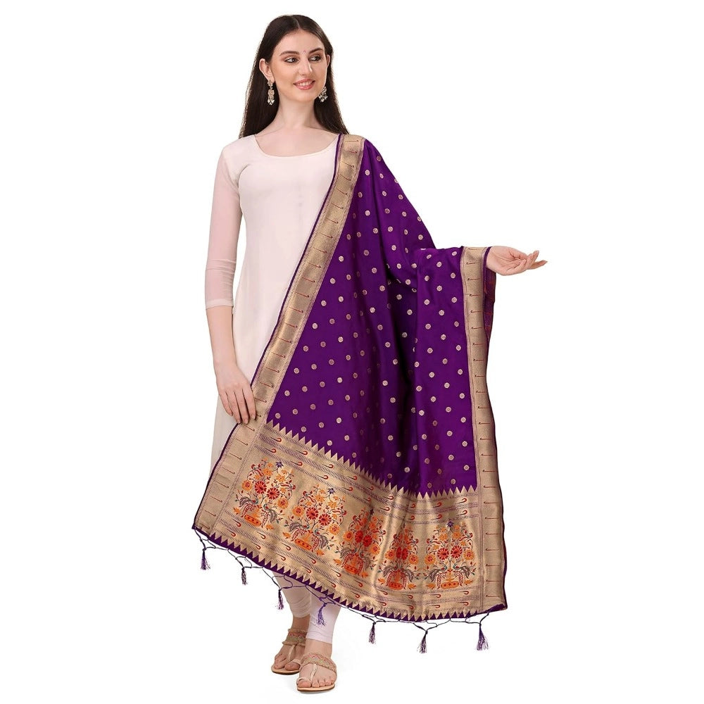 Ranili Silk Pure Zari Weaving Duppatta