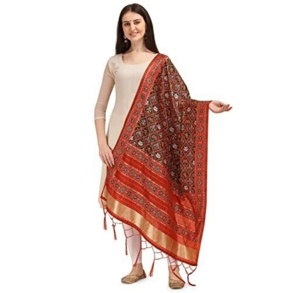 Ranili Silk Pure Zari Weaving Duppatta