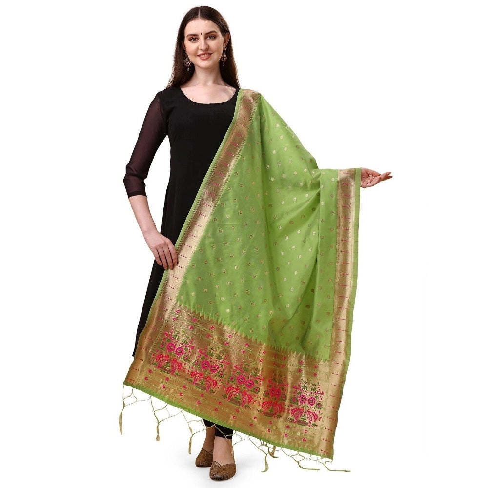 Ranili Silk Pure Zari Weaving Duppatta