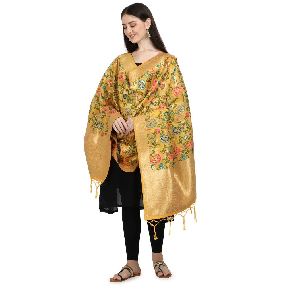 Ranili Silk Pure Zari Weaving Duppatta