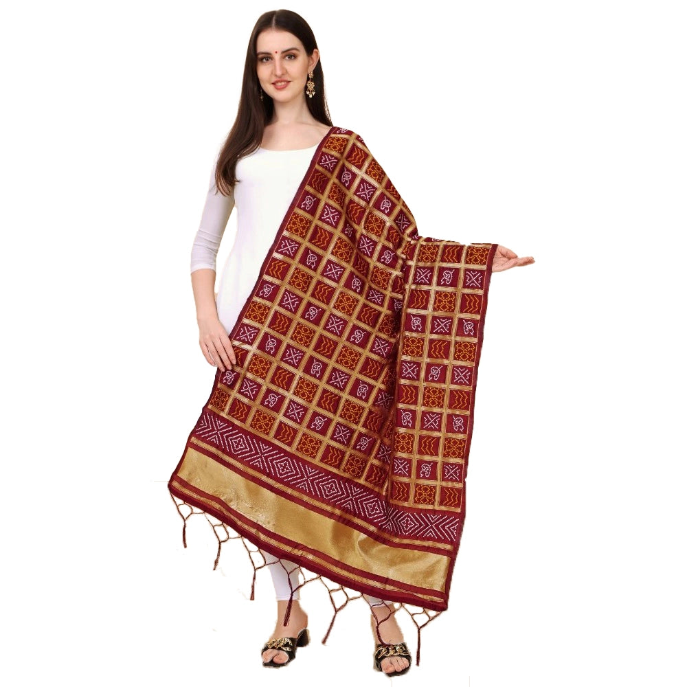 Ranili Silk Pure Weaving Work Duppatta
