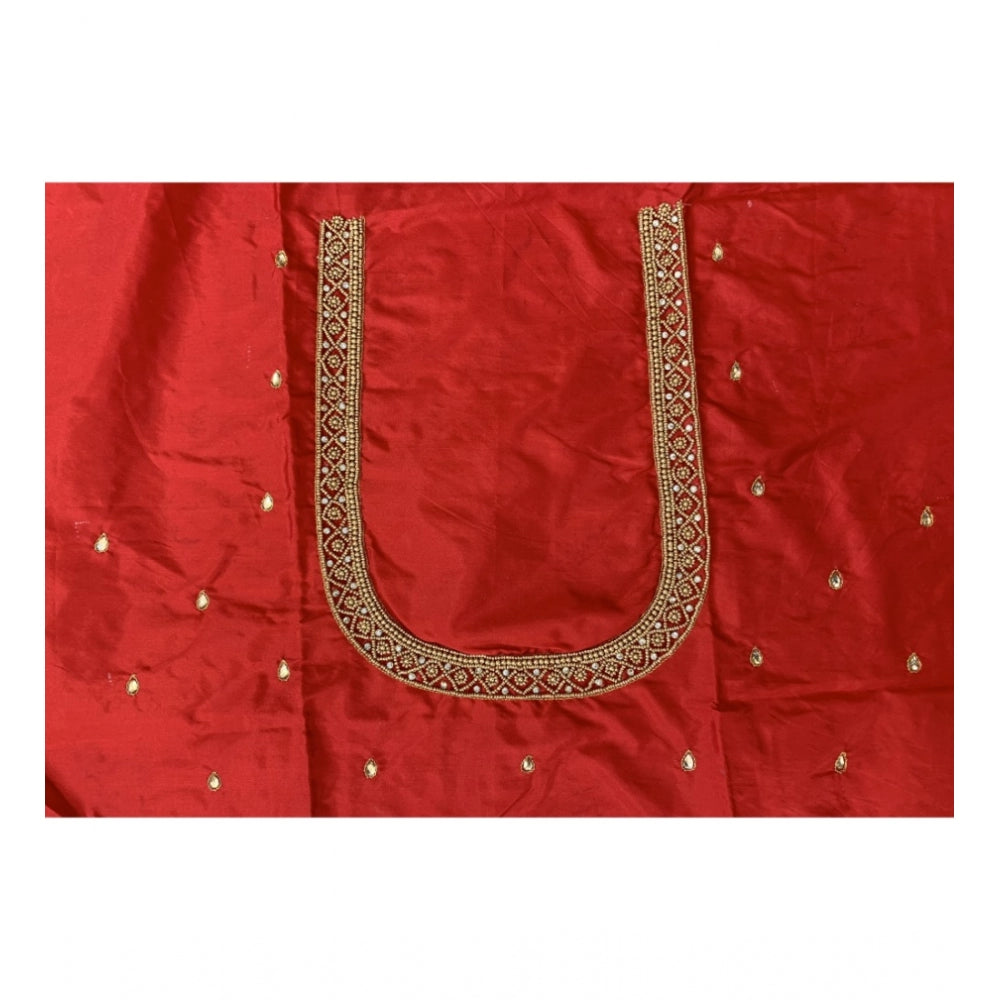 Ranili Cotton Silk Self Design Unstitched Blouse Piece