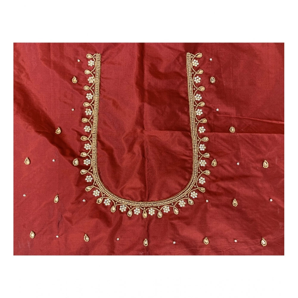 Ranili Cotton Silk Self Design Unstitched Blouse Piece