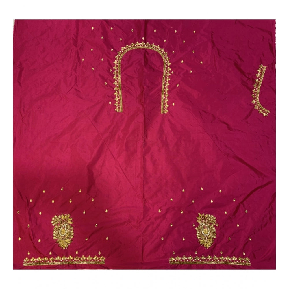 Ranili Cotton Silk Self Design Unstitched Blouse Piece