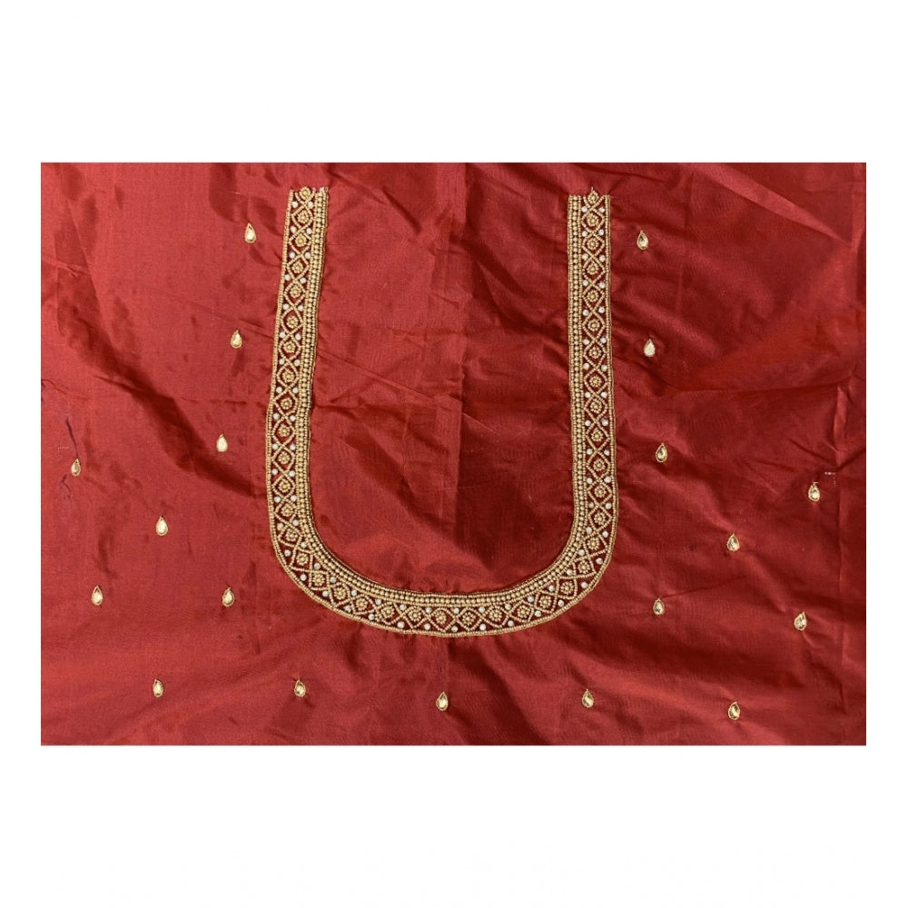 Ranili Cotton Silk Self Design Unstitched Blouse Piece
