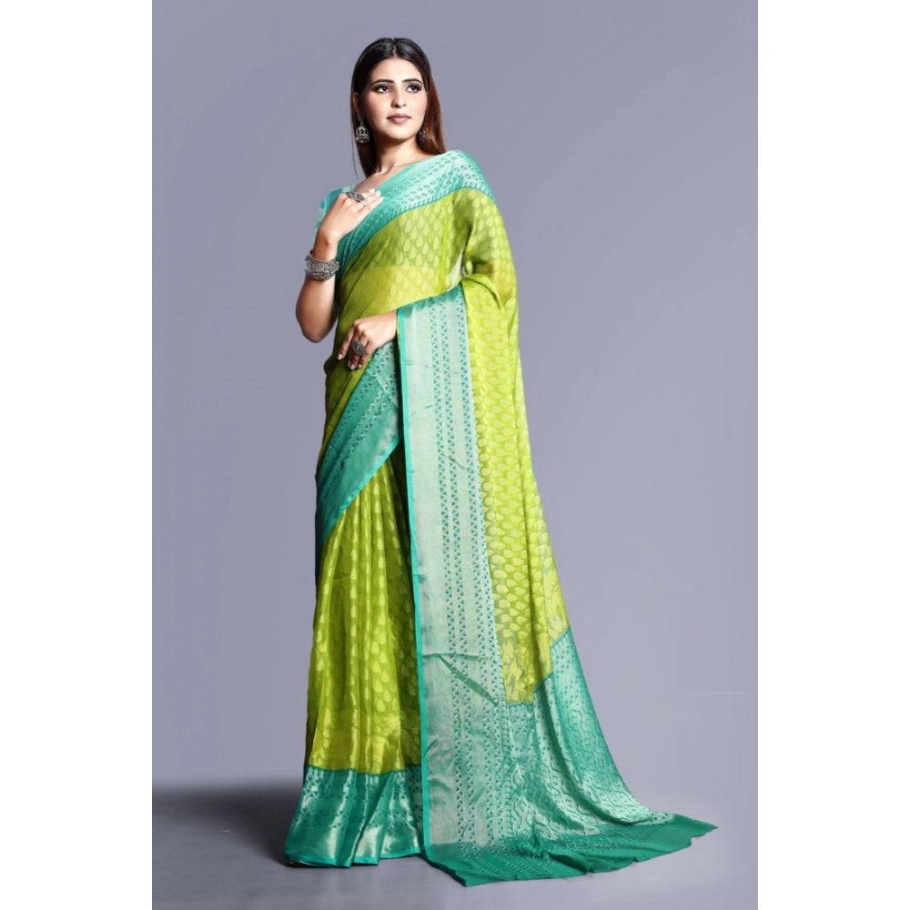 Ranili Viscose Rayon Printed Saree With Unstitched Blouse