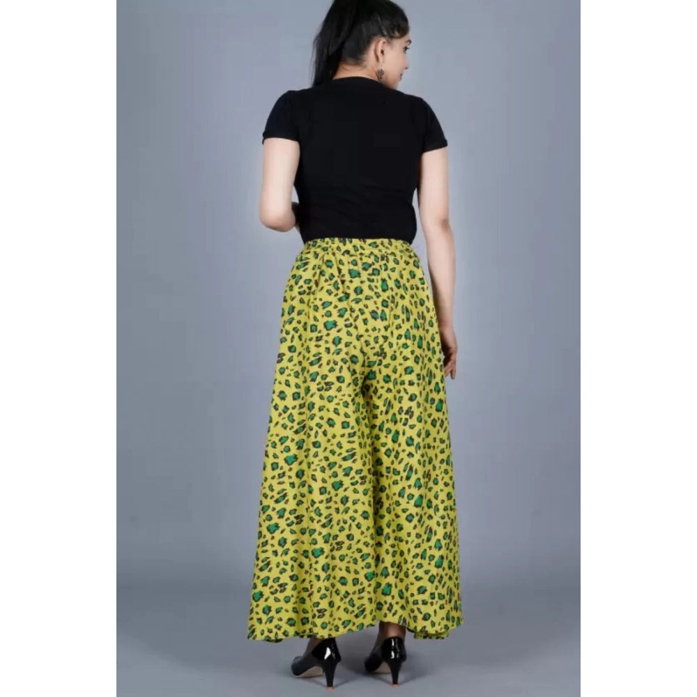 Ranili Cotton Printed Elastic Palazzo Pant