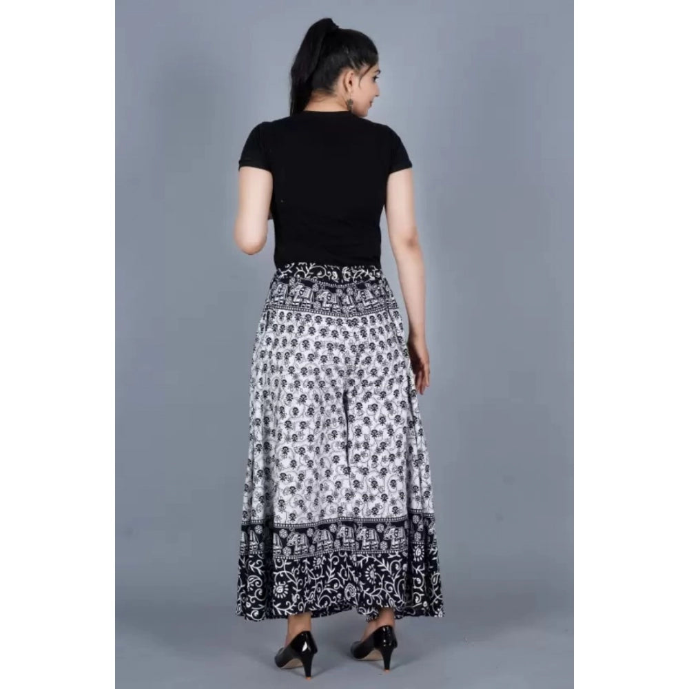 Ranili Cotton Jaipur Printed Elastic Palazzo Pant