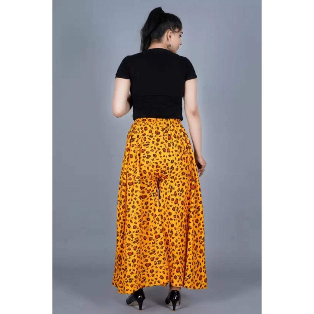 Ranili Cotton Printed Elastic Palazzo Pant