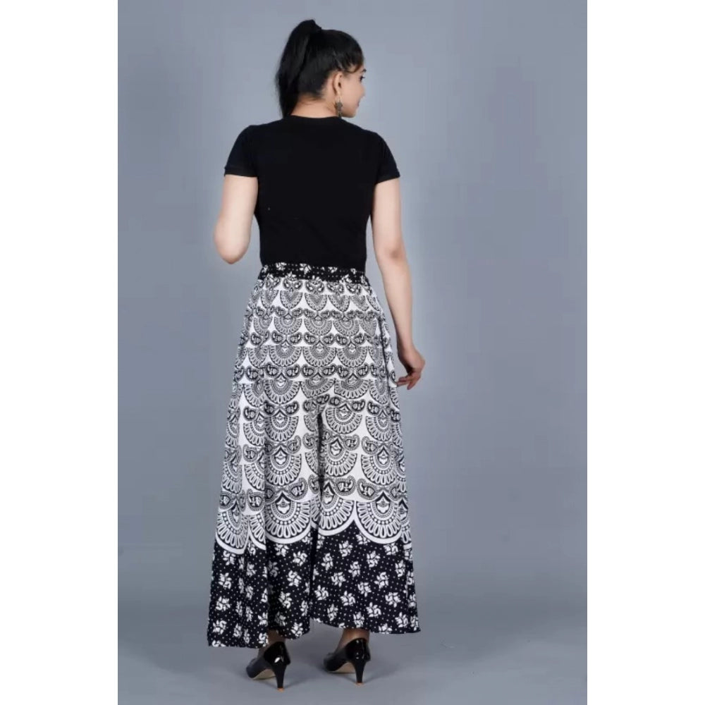 Ranili Cotton Jaipur Printed Elastic Palazzo Pant