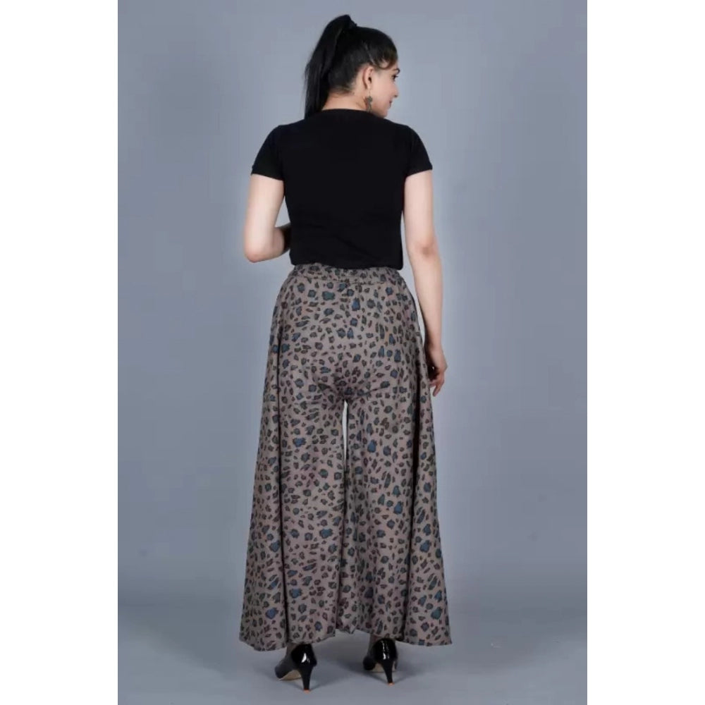 Ranili Cotton Printed Elastic Palazzo Pant