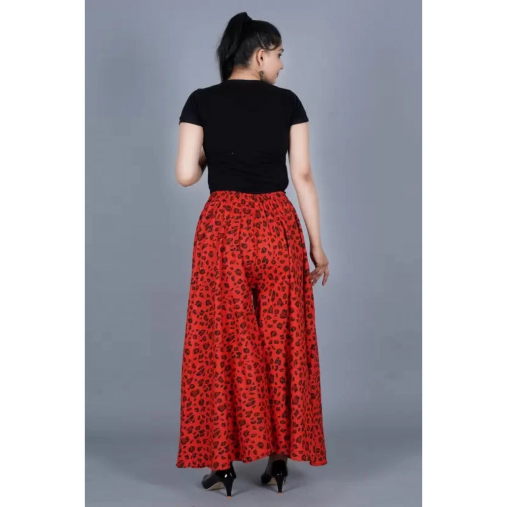 Ranili Cotton Printed Elastic Palazzo Pant