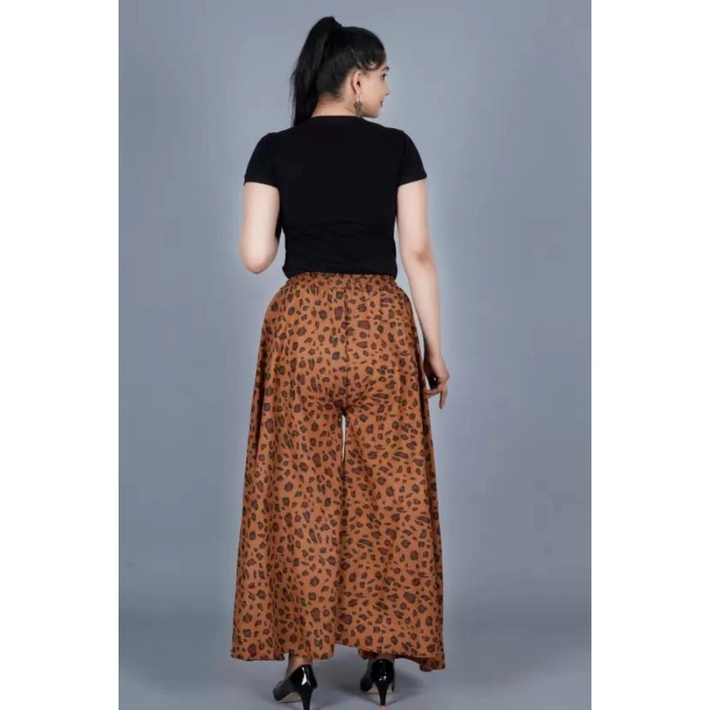 Ranili Cotton Printed Elastic Palazzo Pant