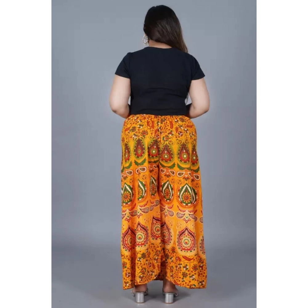 Ranili Cotton Jaipur Printed Elastic Palazzo Pant