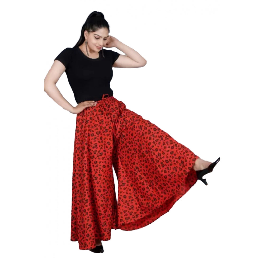 Ranili Cotton Printed Elastic Palazzo Pant