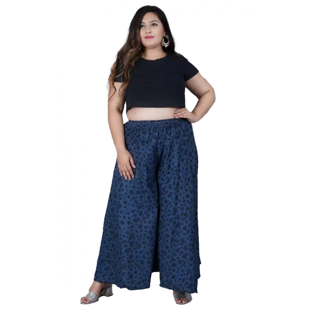 Ranili Cotton Printed Elastic Palazzo Pant