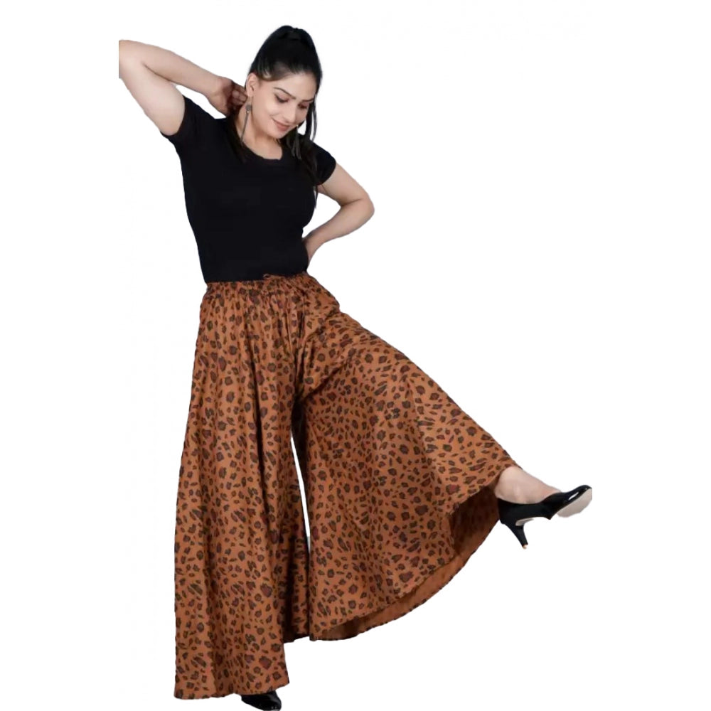 Ranili Cotton Printed Elastic Palazzo Pant