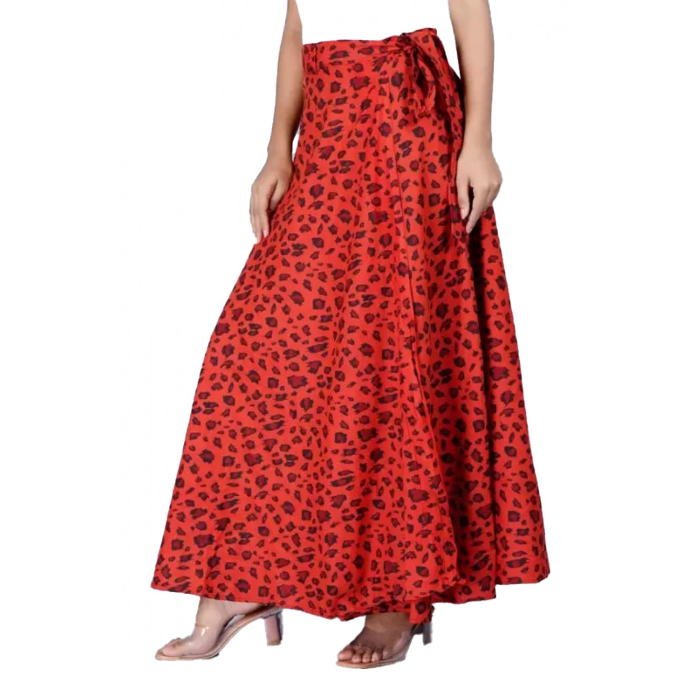 Ranili Cotton Printed Wrap Around Maxi Skirt