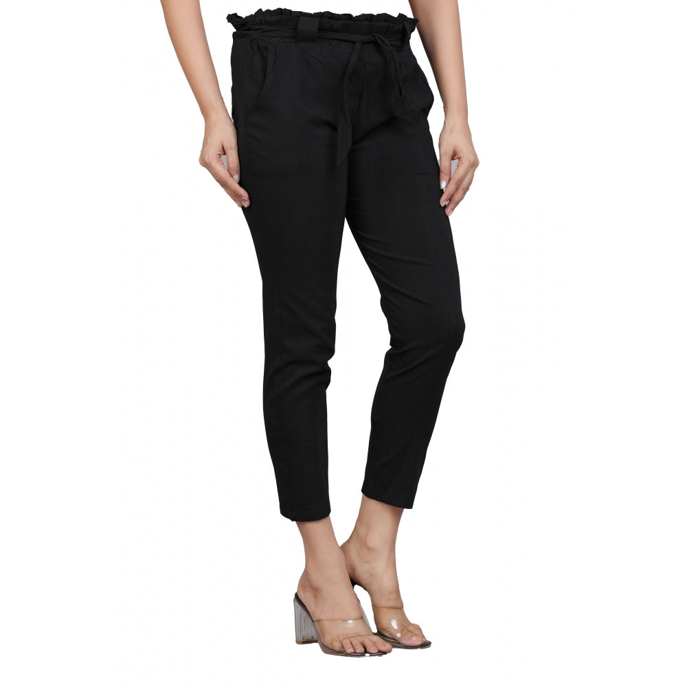 Ranili Casual Solid Lycra Trouser Pant