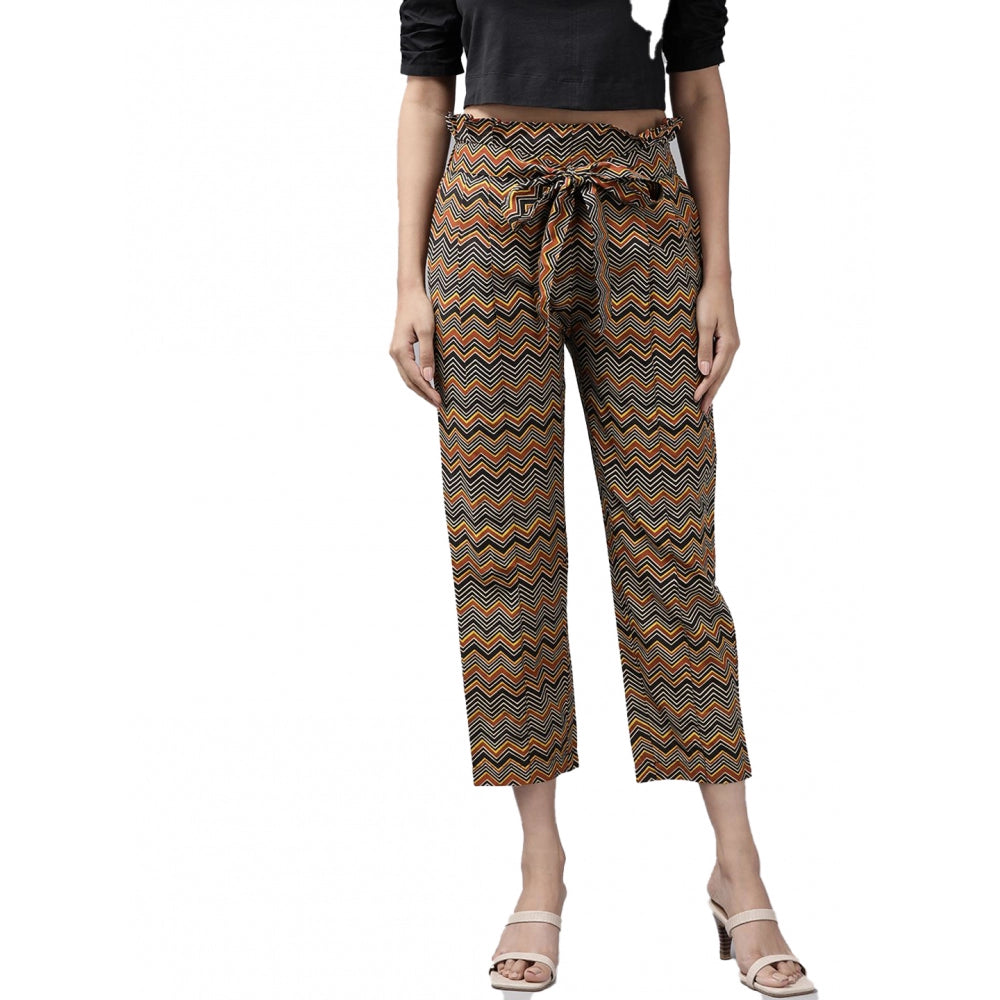 Ranili Casual Printed Cotton Trouser Pant