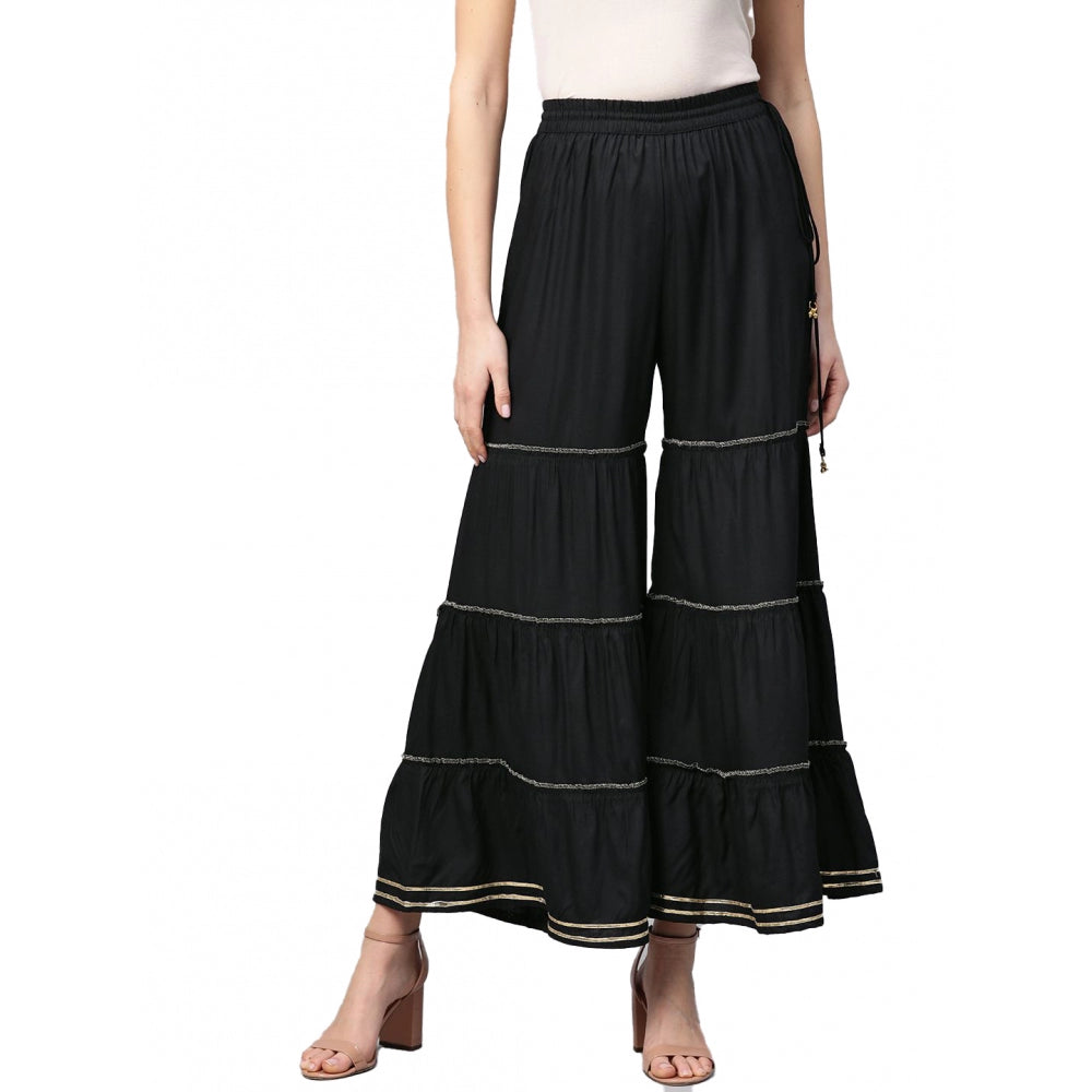 Ranili Casual Solid Rayon Sharara