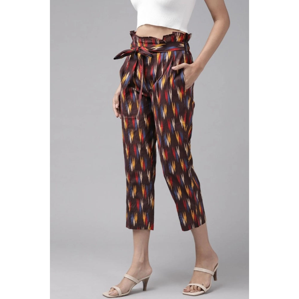 Ranili Casual Printed Cotton Trouser Pant