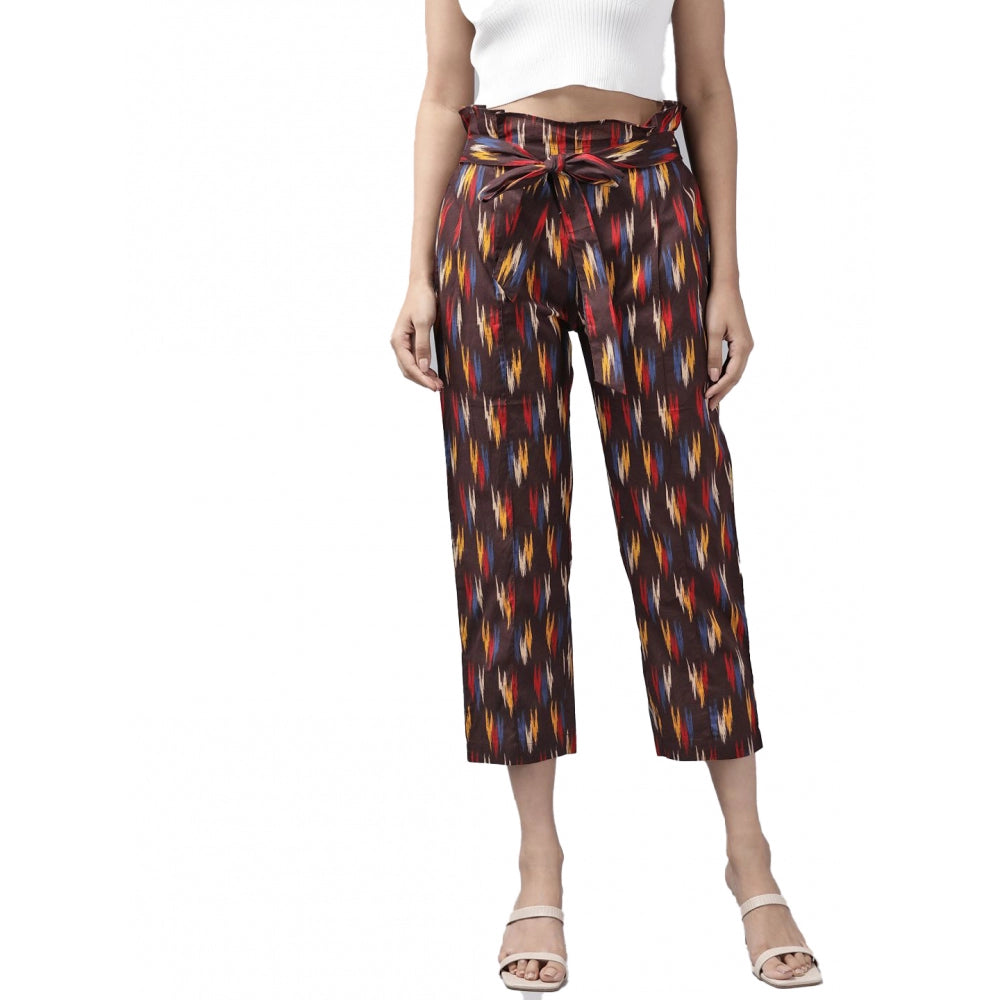 Ranili Casual Printed Cotton Trouser Pant
