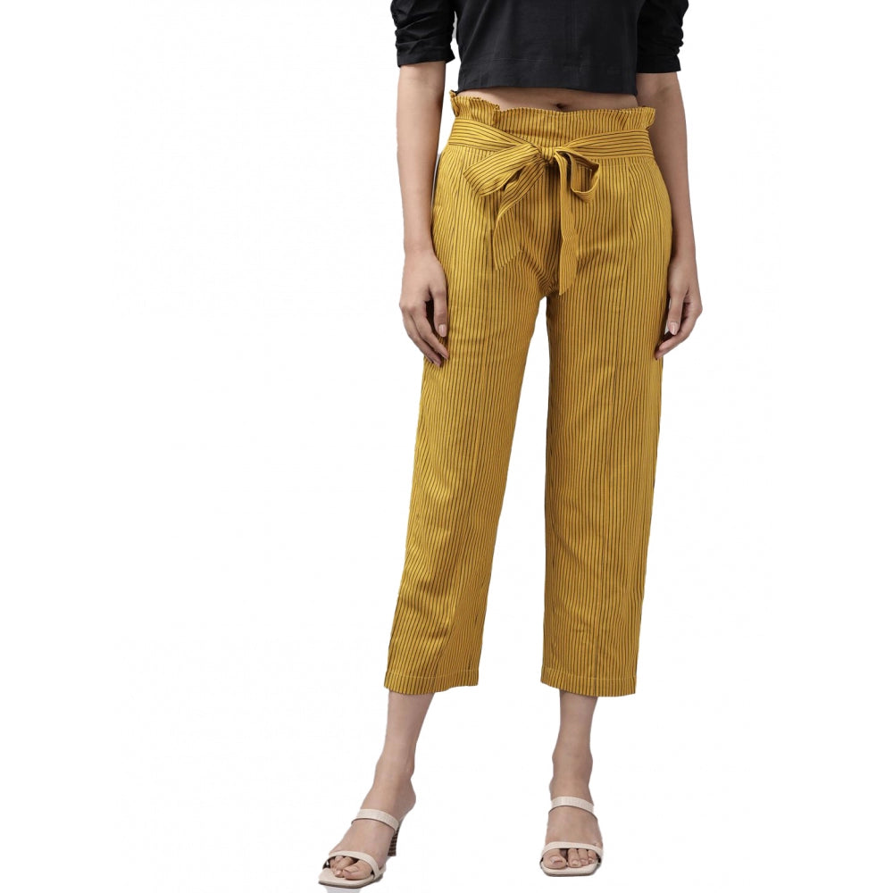 Ranili Casual Printed Cotton Flex Trouser Pant
