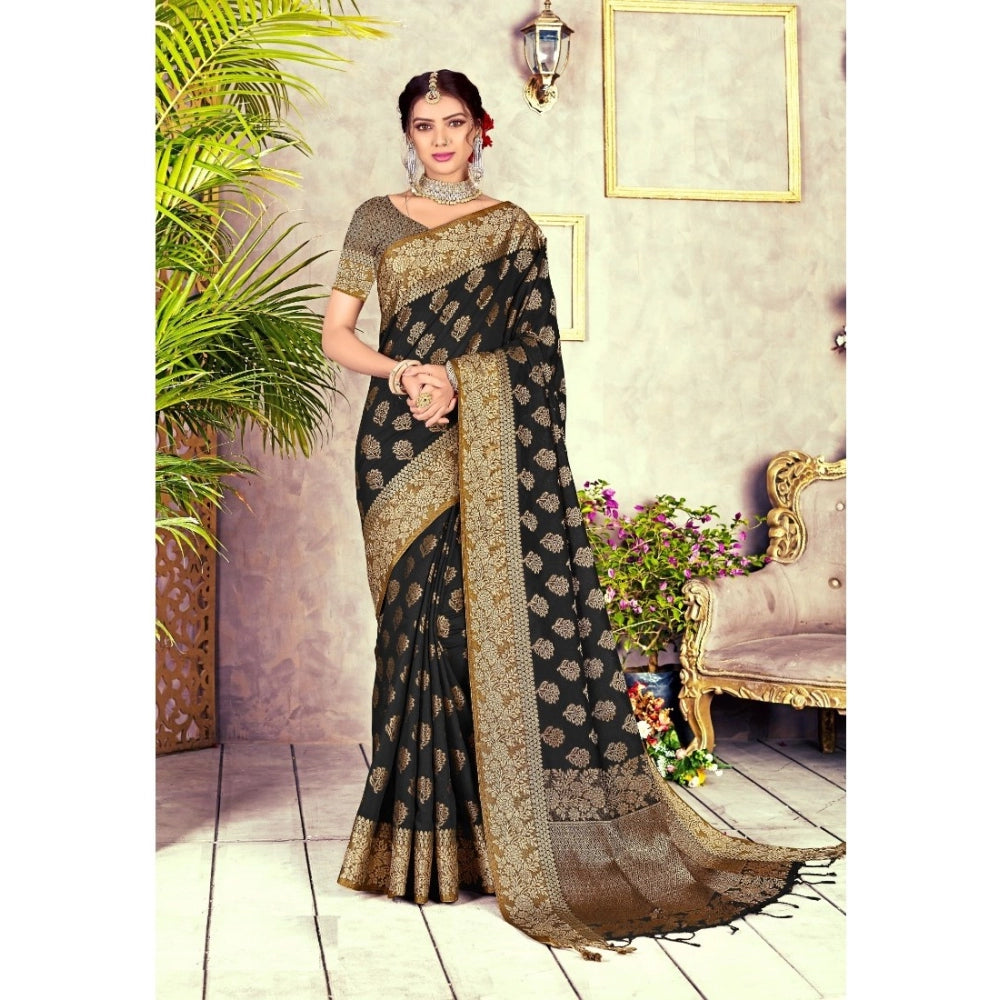 Ranili chanderi Cotton Printed Saree With Unstitched Blouse