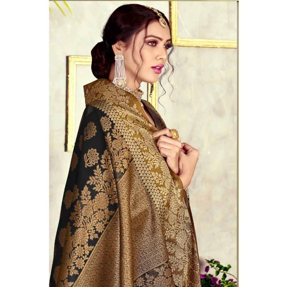Ranili chanderi Cotton Printed Saree With Unstitched Blouse