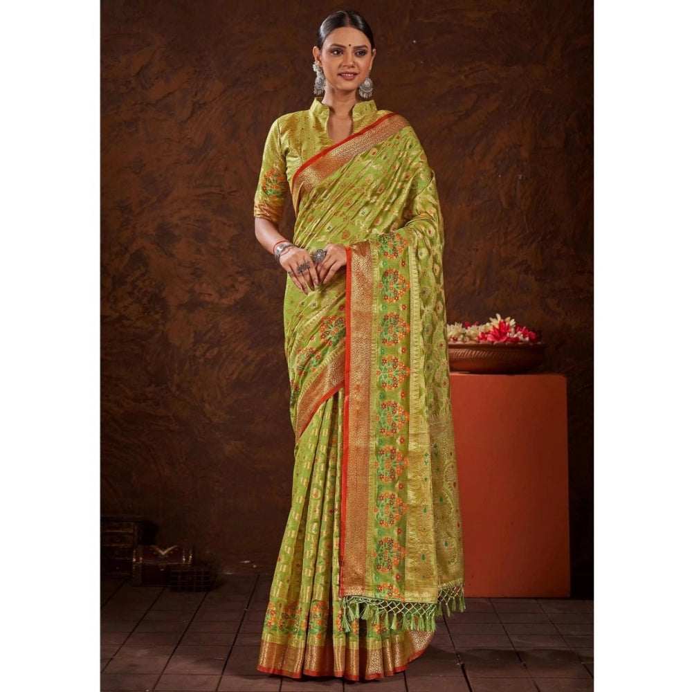Ranili organza Printed Saree With Unstitched Blouse