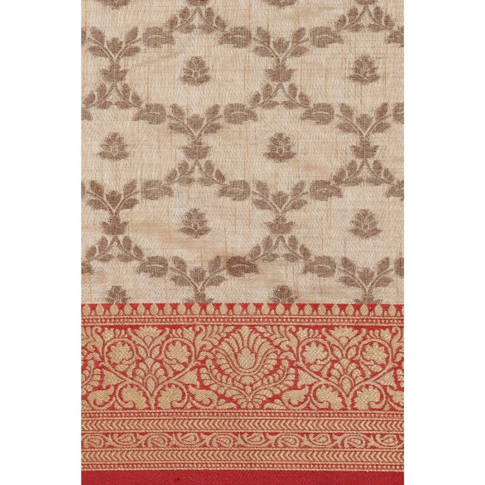 Ranili chanderi Cotton Printed Saree With Unstitched Blouse