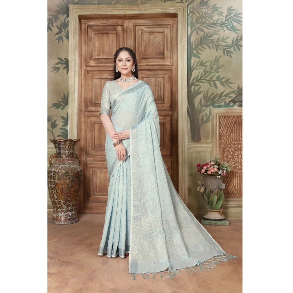 Ranili organza Printed Saree With Unstitched Blouse