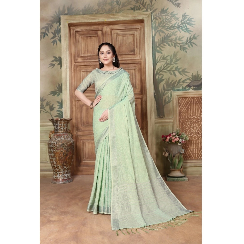 Ranili organza Printed Saree With Unstitched Blouse