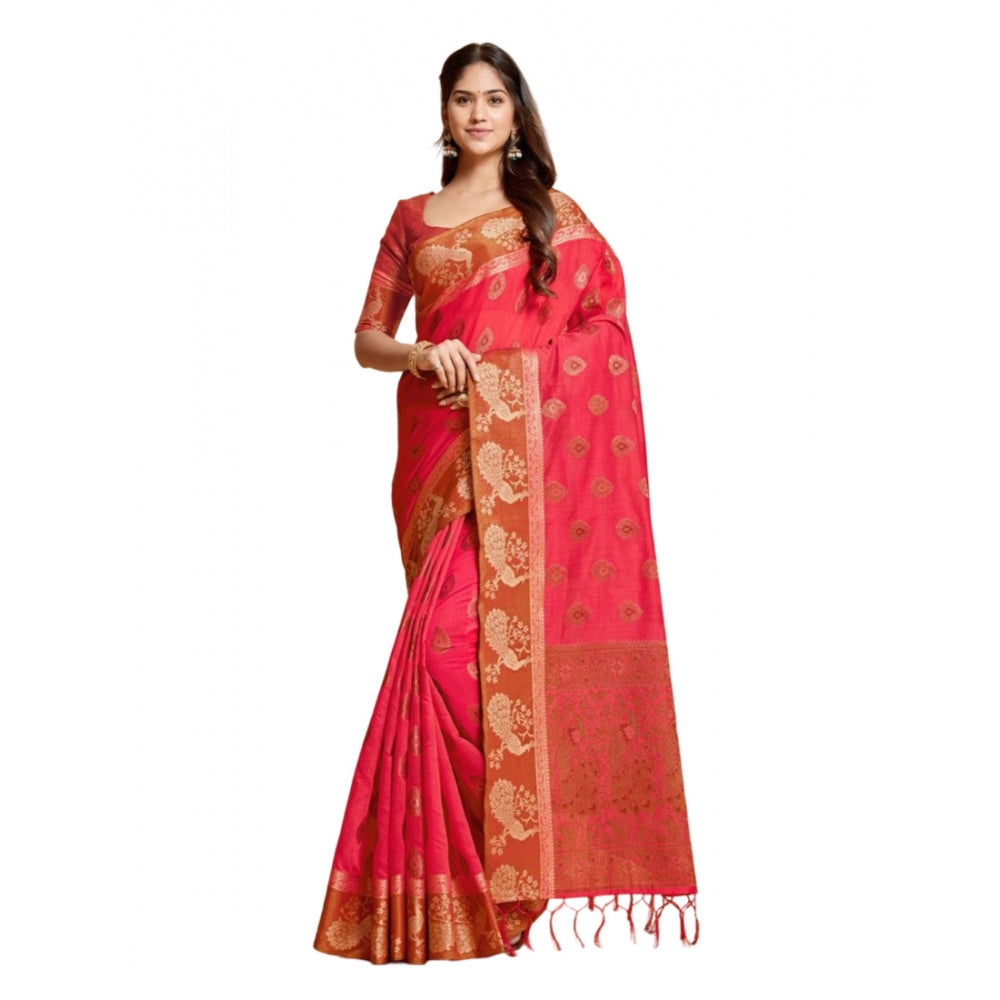 Ranili organza Printed Saree With Unstitched Blouse