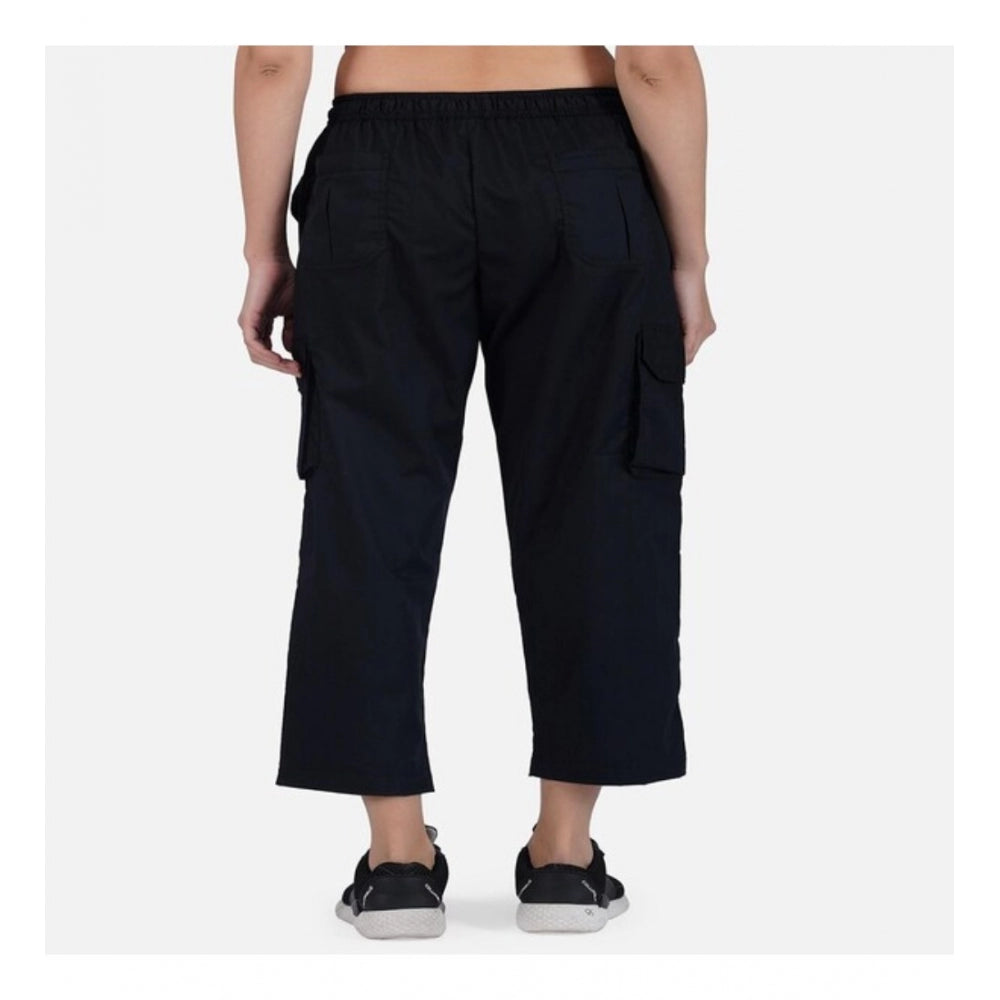 Ranili Casual Cotton Solid Cargo Pants