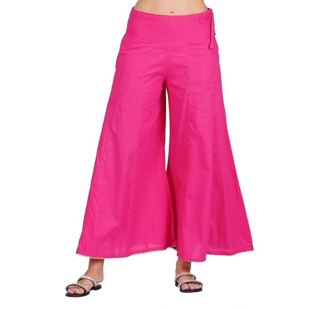 Ranili Casual Cotton Solid Palazzo