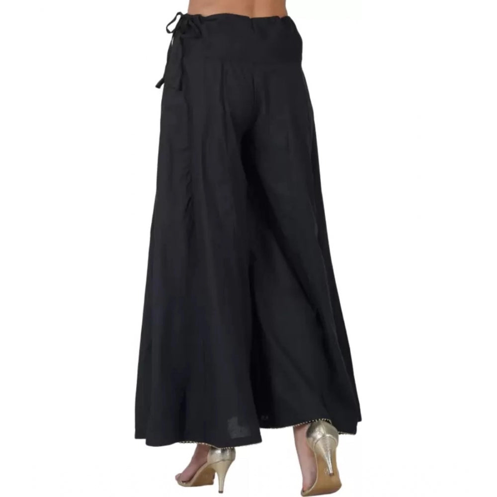 Ranili Casual Cotton Solid Palazzo