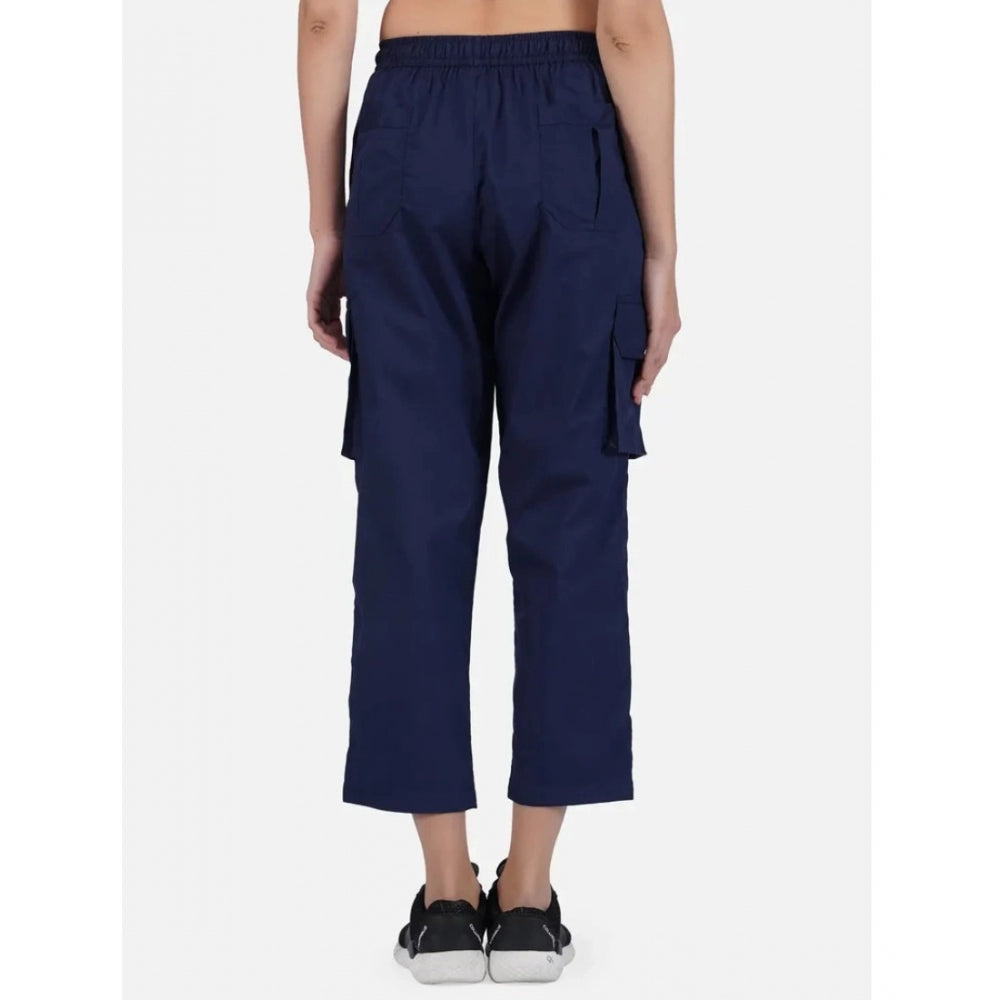 Ranili Casual Cotton Solid Cargo Pants
