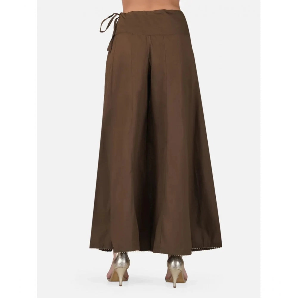 Ranili Casual Cotton Solid Palazzo