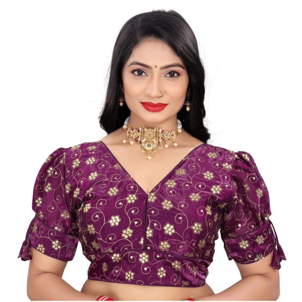 Ranili Women's jimmy Choo Embroidery Readymade Blouse