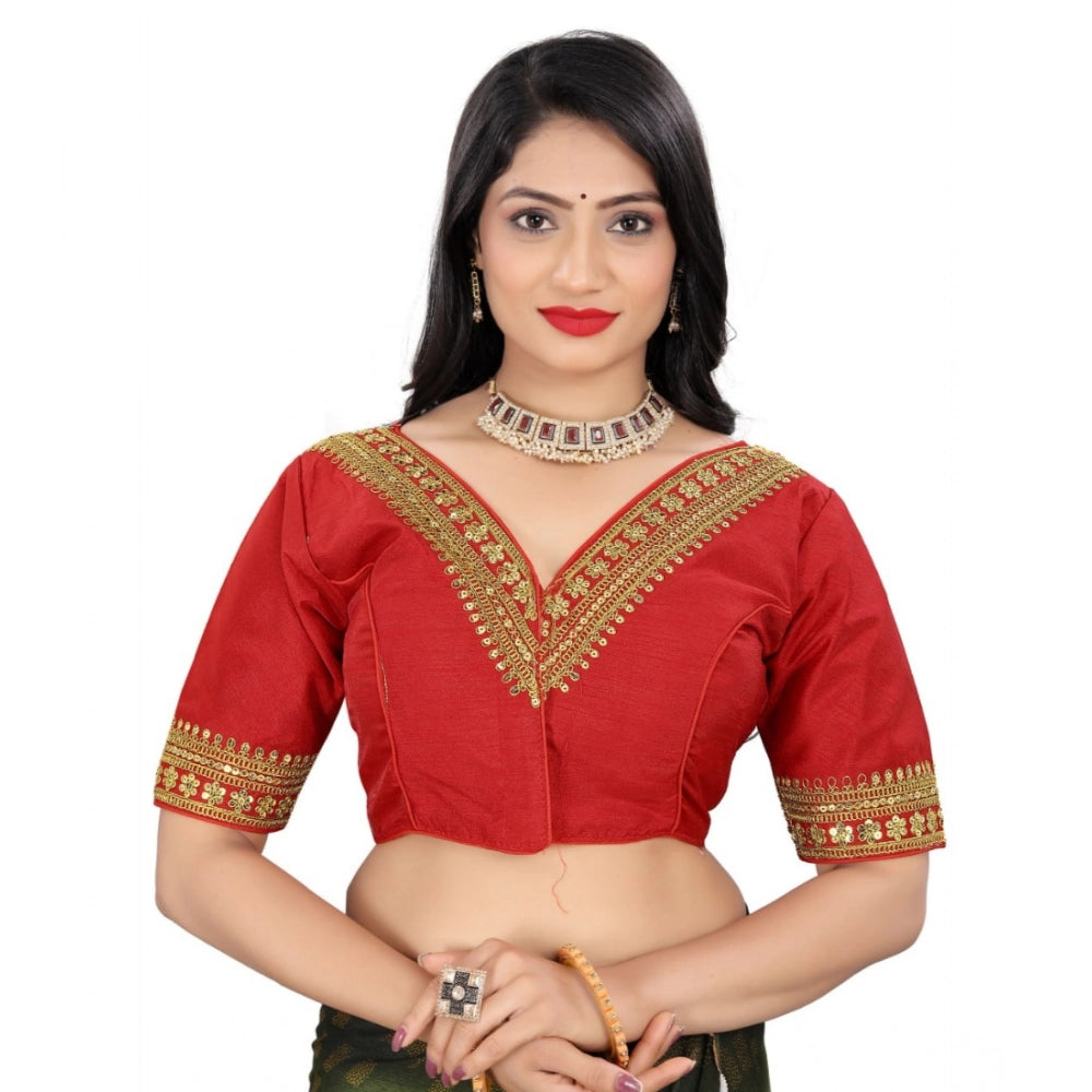 Ranili Women's banglory Embroidery Readymade Blouse