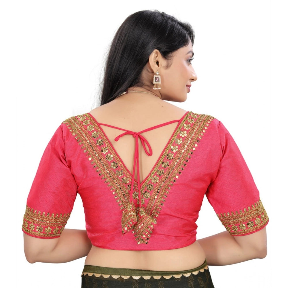Ranili Women's banglory Embroidery Readymade Blouse