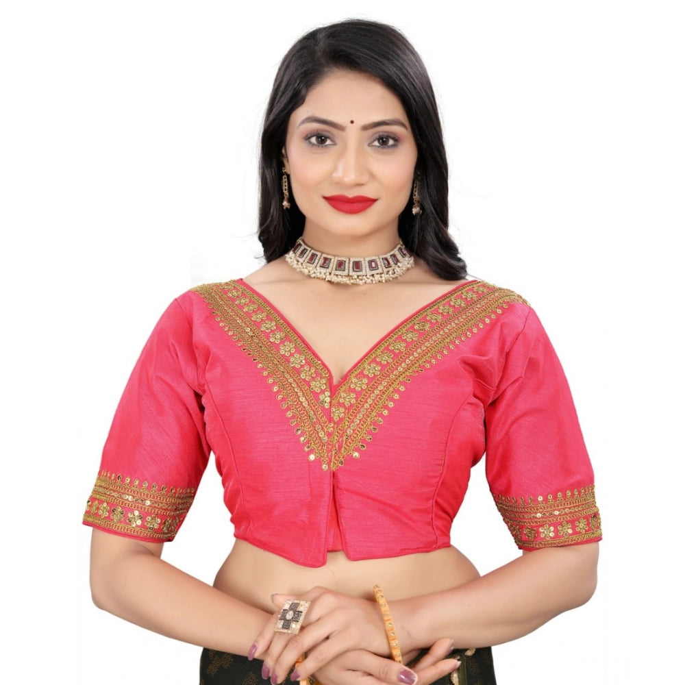 Ranili Women's banglory Embroidery Readymade Blouse